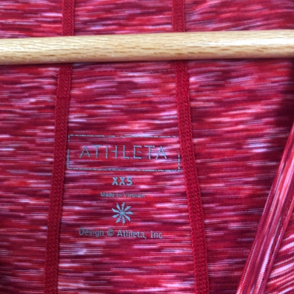 ATHLETA Red Heather Tank with Pocket in Size XXS - Picture 3 of 8